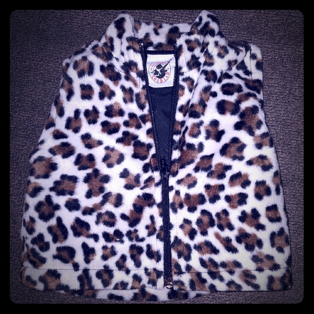 Good lad cheetah print sleeveless vest
